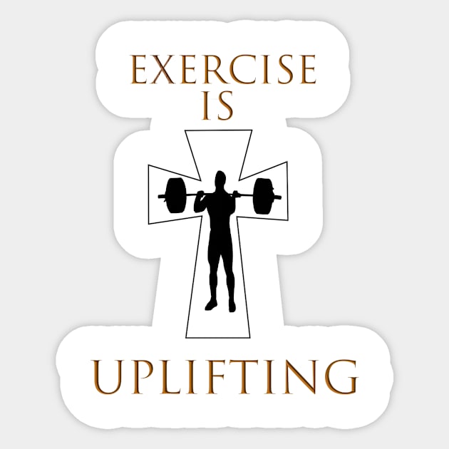 Pocket Exercise is Uplifting Sticker by Activitees